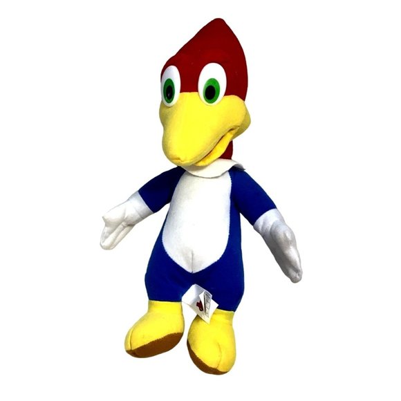 Vintage Woody Wood Pecker Stuffed Animal 15" Plush Kelly Toy Plastic Eyes - Picture 2 of 8